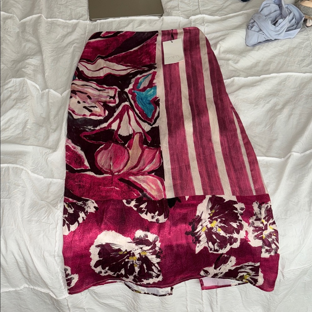 zara midi skirt NWT